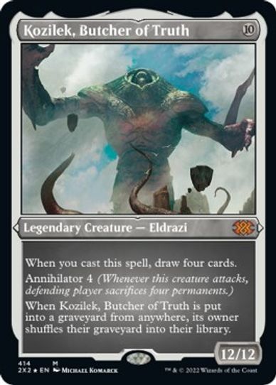Kozilek, Butcher of Truth (Foil Etched) (414) [Double Masters 2022]