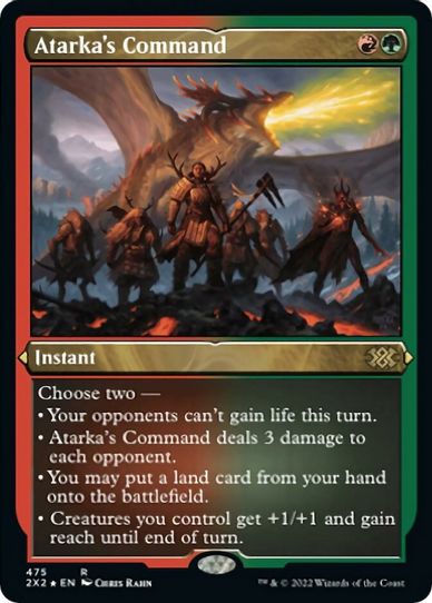Atarka's Command (Foil Etched) (475) [Double Masters 2022]