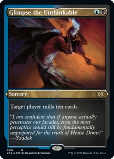 Glimpse the Unthinkable (Foil Etched) (500) [Double Masters 2022]