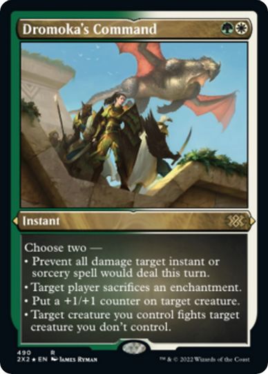 Dromoka's Command (Foil Etched) (490) [Double Masters 2022]
