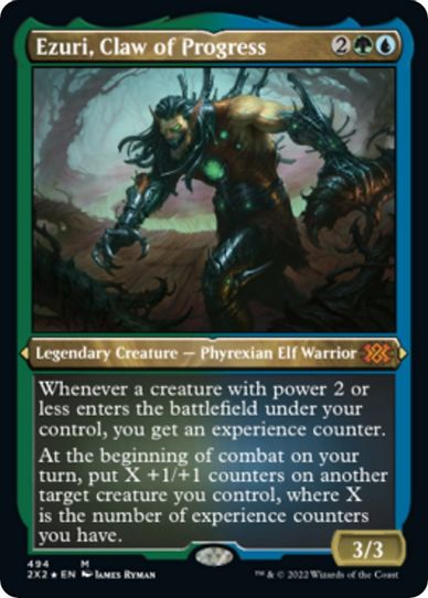 Ezuri, Claw of Progress (Foil Etched) (494) [Double Masters 2022]