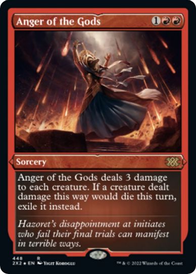 Anger of the Gods (Foil Etched) (448) [Double Masters 2022]