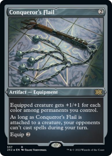 Conqueror's Flail (Foil Etched) (557) [Double Masters 2022]