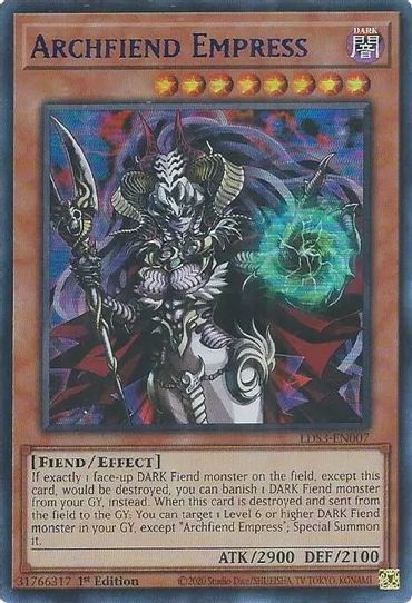 Archfiend Empress (Blue) (LDS3-EN007) [Legendary Duelists: Season 3]