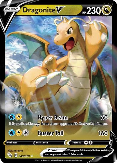 dragonite pokemon card dragon type