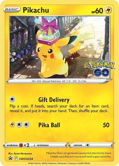 Pikachu - SWSH234 (Pokémon GO) [SWSH: Sword & Shield Promo Cards]