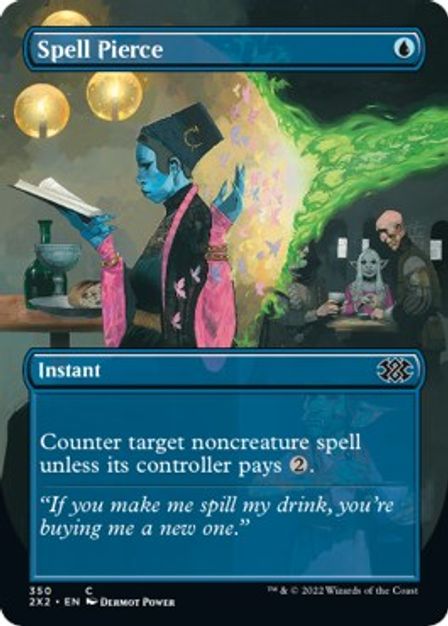 Spell Pierce (Borderless) [Double Masters 2022]