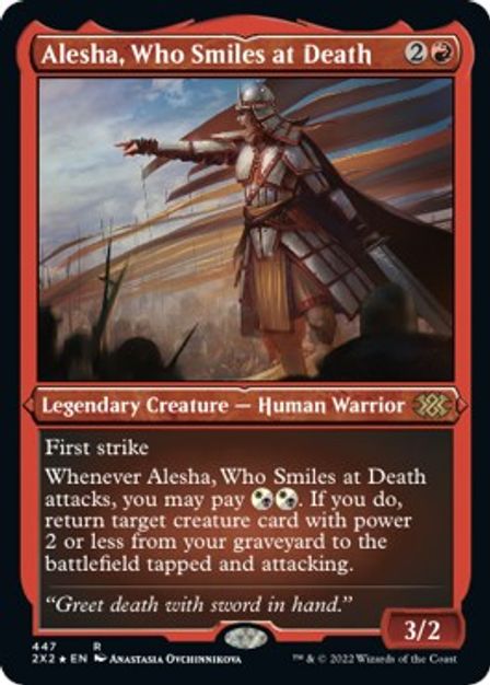 Alesha, Who Smiles at Death (Foil Etched) [Double Masters 2022]