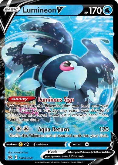 Lumineon V SWSH (SWSH250) [Sword & Shield Promo Cards]