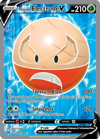 Hisuian Electrode V (Full Art) (172/196) [Sword & Shield: Lost Origin]