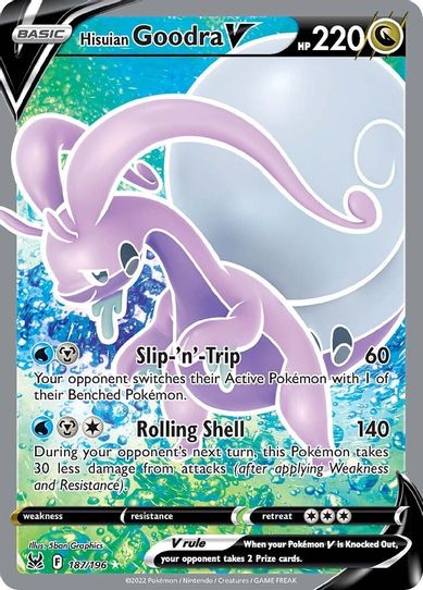 Hisuian Goodra V (Full Art) (187/196) [Sword & Shield: Lost Origin]