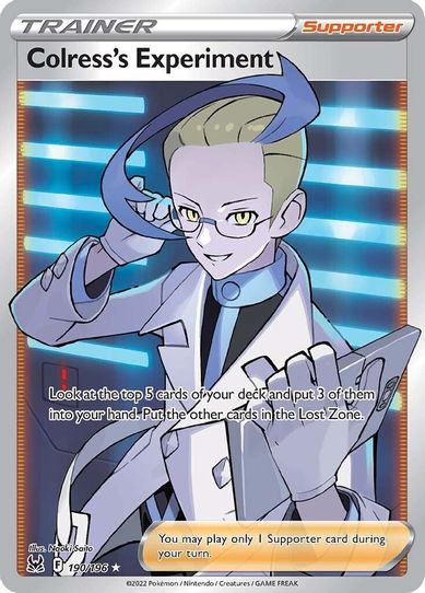 Colress's Experiment (Full Art) (190/196) [Sword & Shield: Lost Origin]