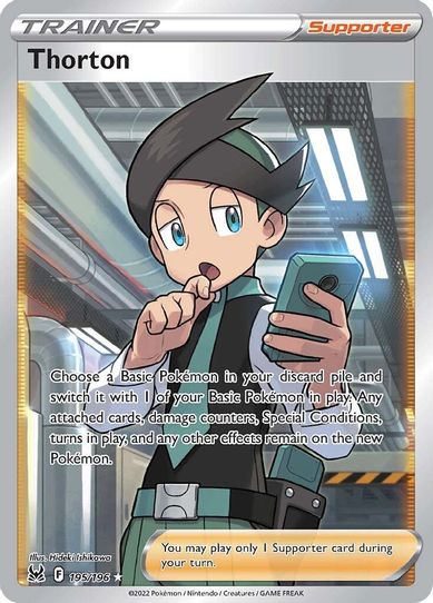 Thorton (Full Art) (195/196) [Sword & Shield: Lost Origin]