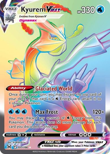 Kyurem VMAX (Secret) (197/196) [Sword & Shield: Lost Origin]