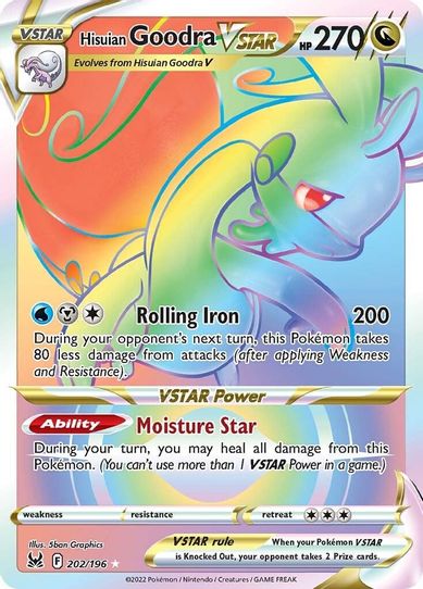 Hisuian Goodra VSTAR (Secret) (202/196) [Sword & Shield: Lost Origin]
