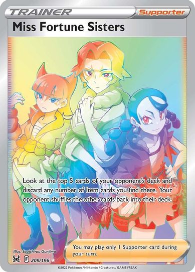 Miss Fortune Sisters (Secret) (209/196) [Sword & Shield: Lost Origin]