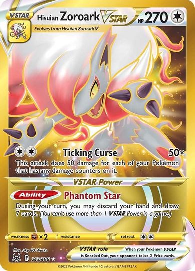 Hisuian Zoroark VSTAR (Secret) (213/196) [Sword & Shield: Lost Origin]