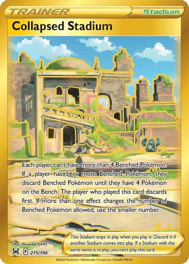 Collapsed Stadium (Secret) (215/196) [Sword & Shield: Lost Origin]