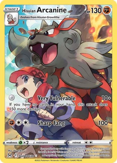 Hisuian Arcanine (TG08/TG30) [Sword & Shield: Lost Origin Trainer Gallery]