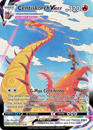 Centiskorch VMAX (TG15/TG30) [Sword & Shield: Lost Origin Trainer Gallery]