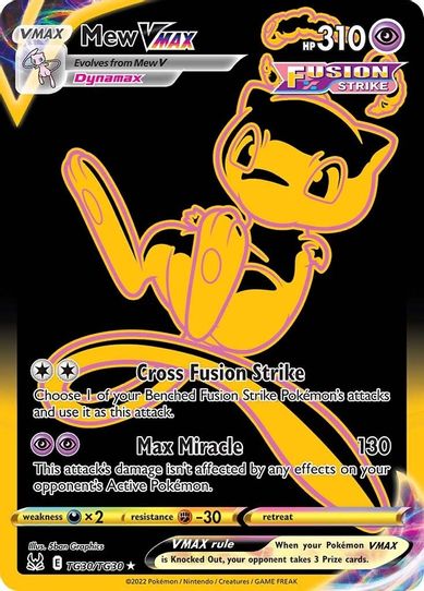 Mew VMAX (Secret) (TG30/TG30) [Sword & Shield: Lost Origin Trainer Gallery]