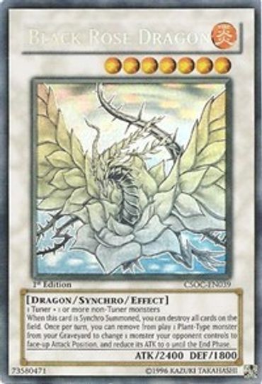 Black Rose Dragon (Ghost Rare) (CSOC-EN039) [Crossroads of Chaos]