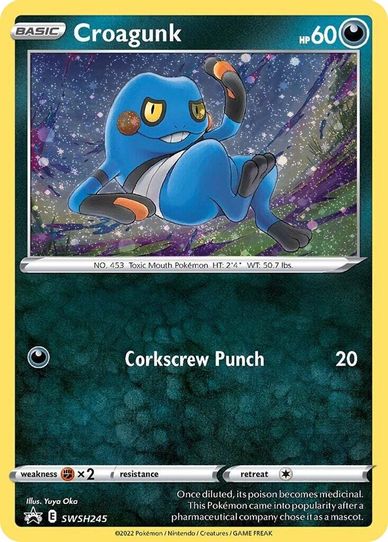 Croagunk SWSH (Cosmos Holo) (SWSH245) [Sword & Shield Promo Cards]