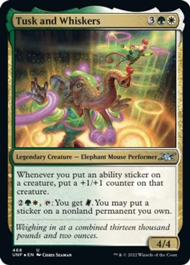 Tusk and Whiskers (Galaxy Foil) (468) [Unfinity]