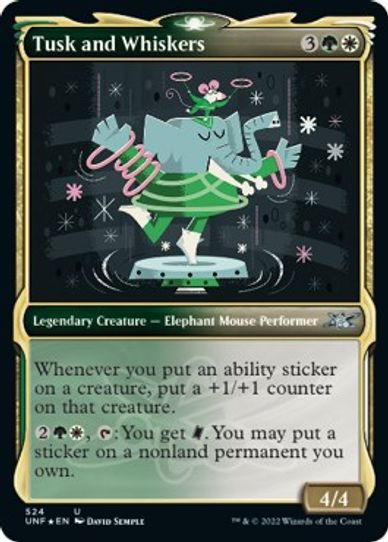 Tusk and Whiskers (Showcase) (Galaxy Foil) (524) [Unfinity]