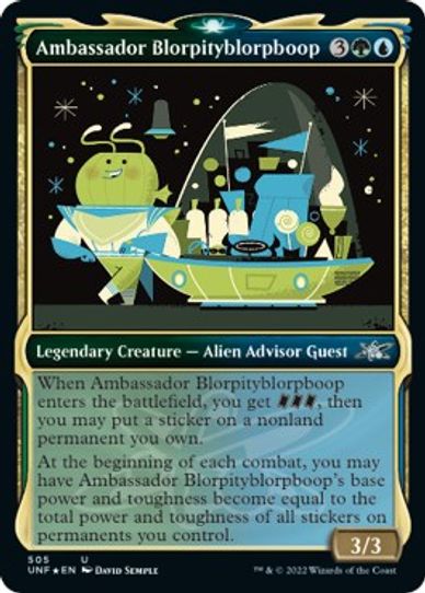 Ambassador Blorpityblorpboop (Showcase) (Galaxy Foil) (505) [Unfinity]