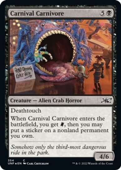 Carnival Carnivore (Galaxy Foil) (354) [Unfinity]