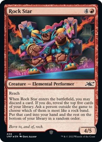 Rock Star (Galaxy Foil) (408) [Unfinity]