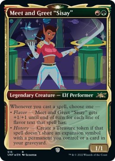 Meet and Greet "Sisay" (Showcase) (Galaxy Foil) (515) [Unfinity]