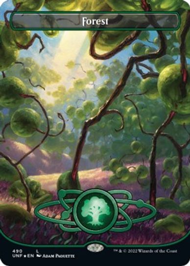 Forest Full Art (Galaxy Foil) (490) [Unfinity]