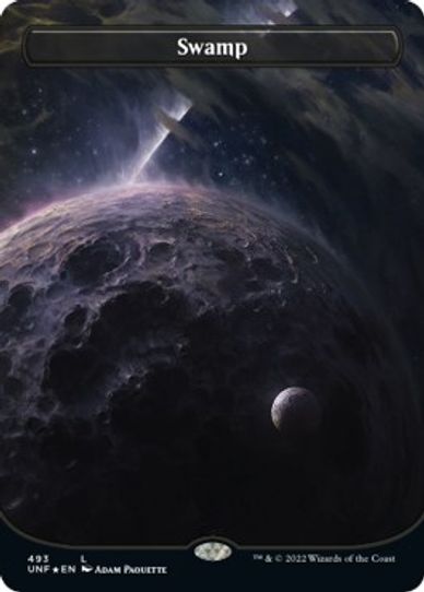 Swamp Full Art (Galaxy Foil) (493) [Unfinity]