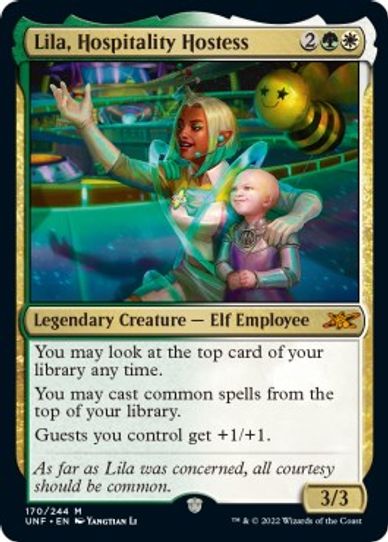 Lila, Hospitality Hostess (Galaxy Foil) (456) [Unfinity]