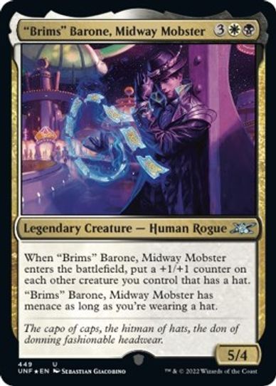 "Brims" Barone, Midway Mobster (Galaxy Foil) (449) [Unfinity]