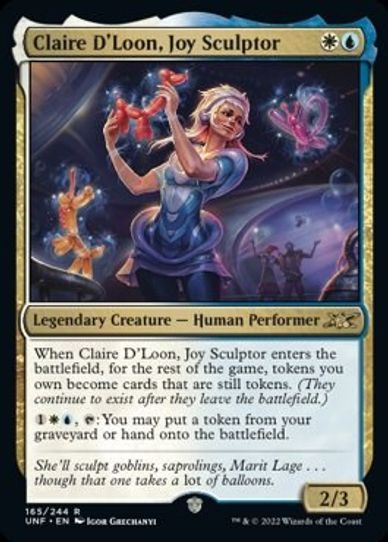 Claire D'Loon, Joy Sculptor (165) [Unfinity]