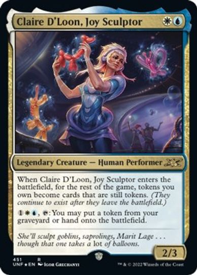 Claire D'Loon, Joy Sculptor (Galaxy Foil) (451) [Unfinity]