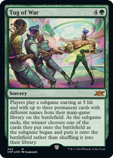 Tug of War (Galaxy Foil) (445) [Unfinity]
