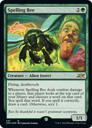 Spelling Bee (Galaxy Foil) (441) [Unfinity]