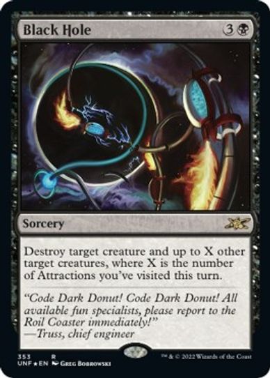 Black Hole (Galaxy Foil) (353) [Unfinity]