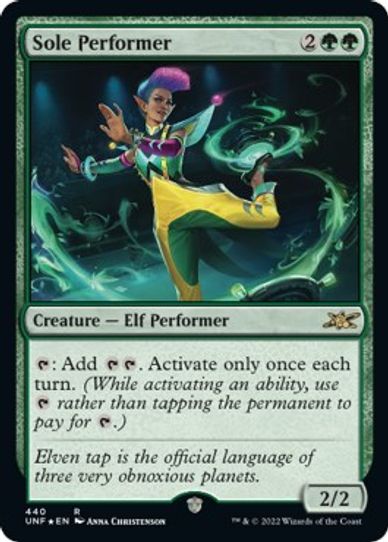 Sole Performer (Galaxy Foil) (440) [Unfinity]