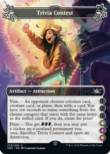Trivia Contest (233) [Unfinity]