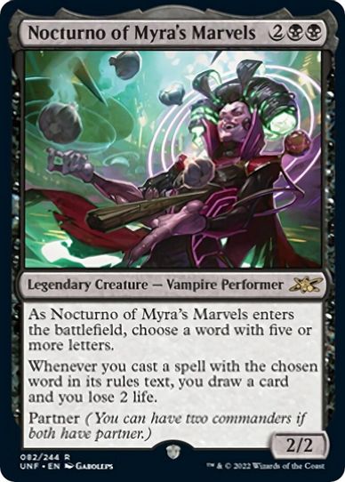Nocturno of Myra's Marvels (82) [Unfinity]