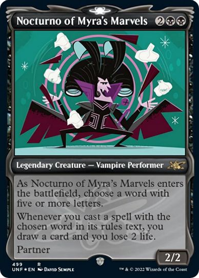 Nocturno of Myra's Marvels (Showcase) (Galaxy Foil) (499) [Unfinity]