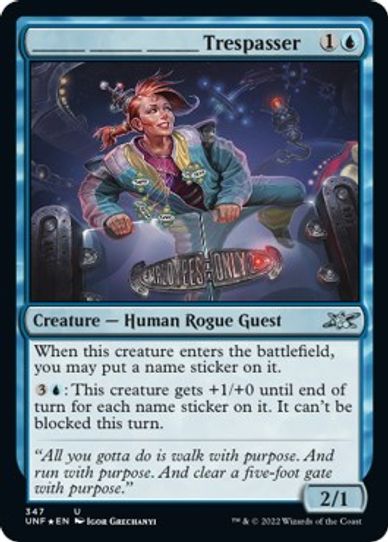 _______ _______ _______ Trespasser (Galaxy Foil) (347) [Unfinity]