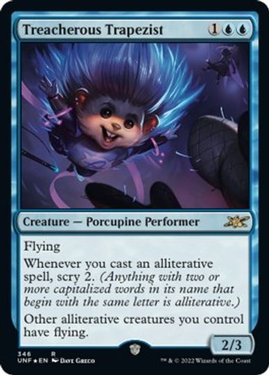 Treacherous Trapezist (Galaxy Foil) (346) [Unfinity]