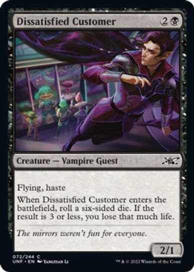 Dissatisfied Customer (72) [Unfinity]