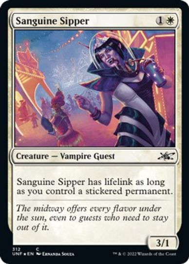 Sanguine Sipper (Galaxy Foil) (312) [Unfinity]